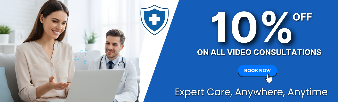 Get 10% off on Tele-health consultation